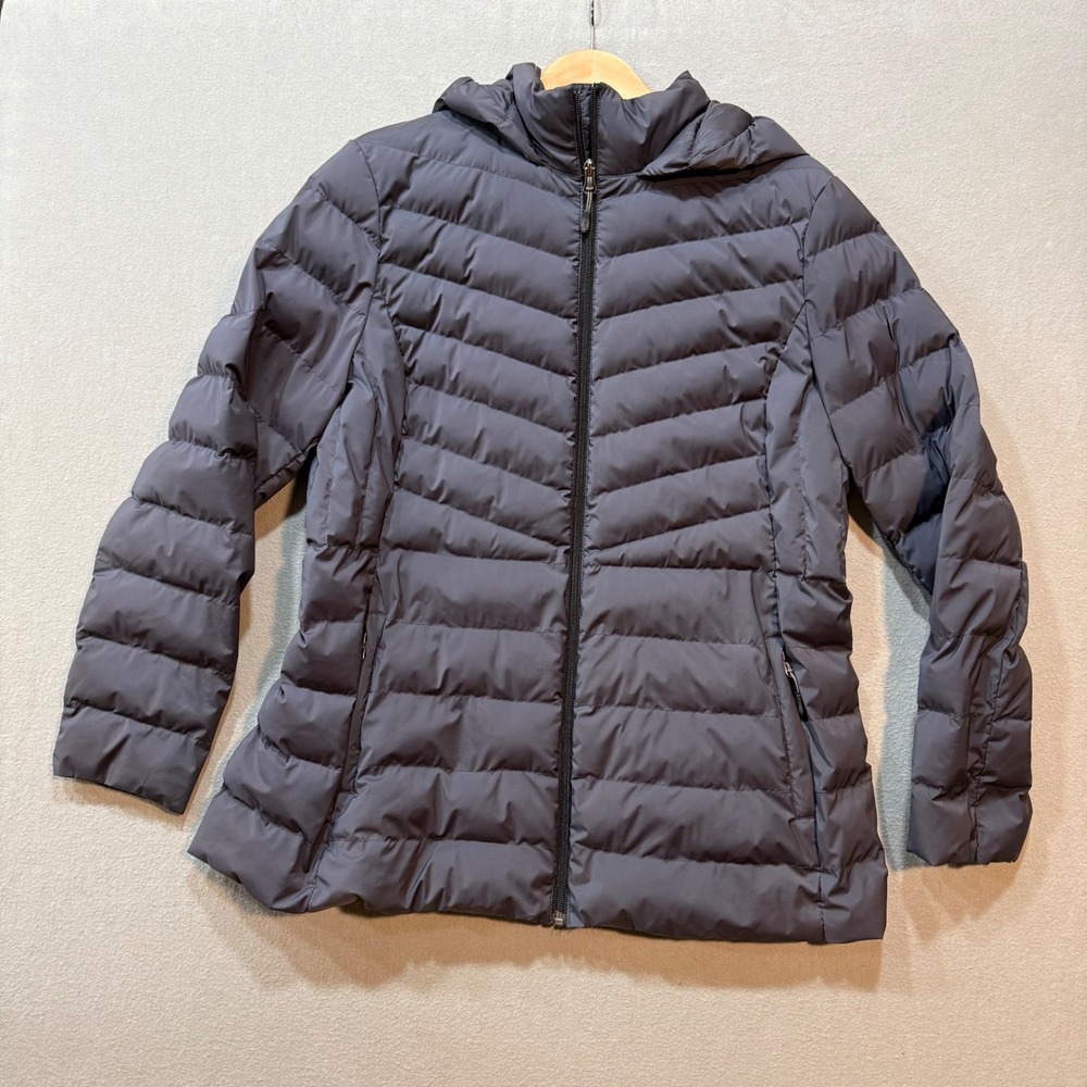 32 Degrees Heat Packable Hooded Lightweight Puffer Jacket Men XL